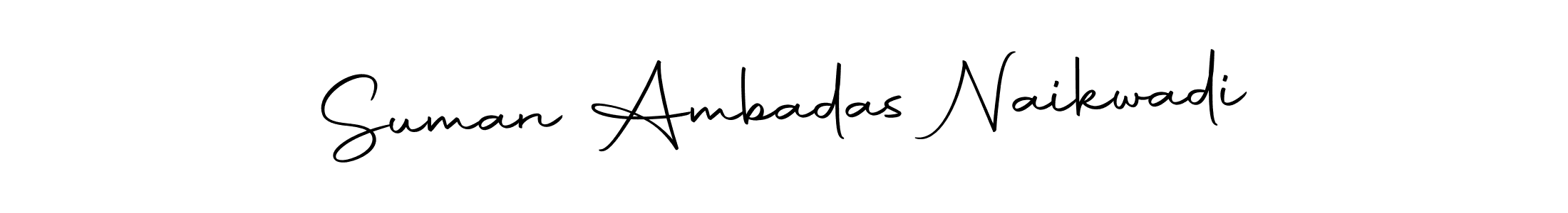 How to make Suman Ambadas Naikwadi name signature. Use Autography-DOLnW style for creating short signs online. This is the latest handwritten sign. Suman Ambadas Naikwadi signature style 10 images and pictures png