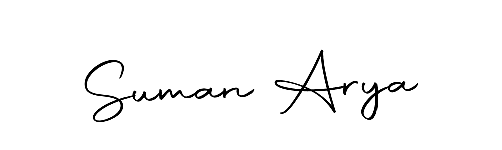 Make a beautiful signature design for name Suman Arya. With this signature (Autography-DOLnW) style, you can create a handwritten signature for free. Suman Arya signature style 10 images and pictures png