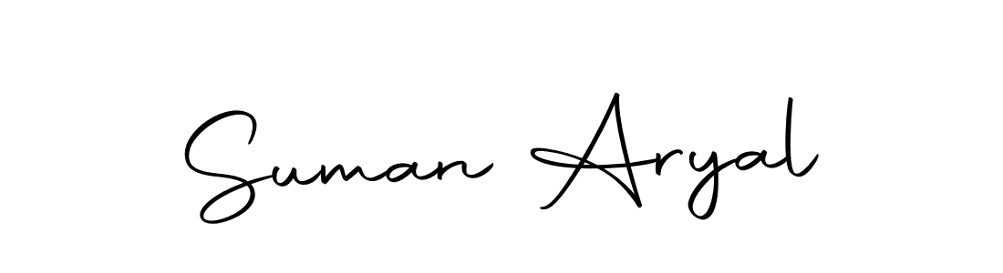 Create a beautiful signature design for name Suman Aryal. With this signature (Autography-DOLnW) fonts, you can make a handwritten signature for free. Suman Aryal signature style 10 images and pictures png