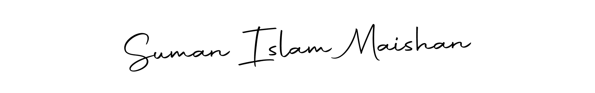 You should practise on your own different ways (Autography-DOLnW) to write your name (Suman Islam Maishan) in signature. don't let someone else do it for you. Suman Islam Maishan signature style 10 images and pictures png