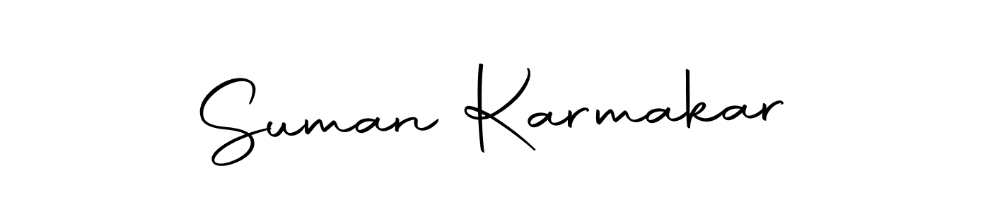Create a beautiful signature design for name Suman Karmakar. With this signature (Autography-DOLnW) fonts, you can make a handwritten signature for free. Suman Karmakar signature style 10 images and pictures png
