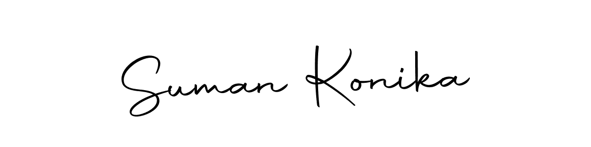 Use a signature maker to create a handwritten signature online. With this signature software, you can design (Autography-DOLnW) your own signature for name Suman Konika. Suman Konika signature style 10 images and pictures png