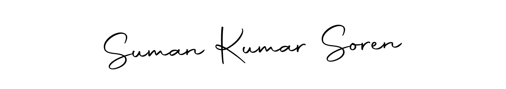 Design your own signature with our free online signature maker. With this signature software, you can create a handwritten (Autography-DOLnW) signature for name Suman Kumar Soren. Suman Kumar Soren signature style 10 images and pictures png