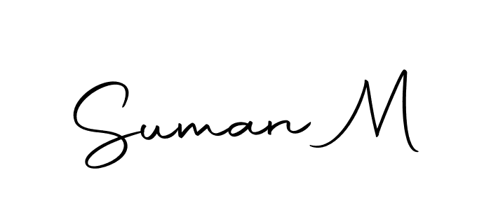 Make a short Suman M signature style. Manage your documents anywhere anytime using Autography-DOLnW. Create and add eSignatures, submit forms, share and send files easily. Suman M signature style 10 images and pictures png