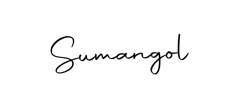 Use a signature maker to create a handwritten signature online. With this signature software, you can design (Autography-DOLnW) your own signature for name Sumangol. Sumangol signature style 10 images and pictures png