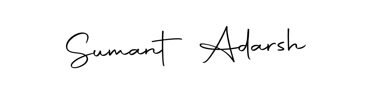 Sumant Adarsh stylish signature style. Best Handwritten Sign (Autography-DOLnW) for my name. Handwritten Signature Collection Ideas for my name Sumant Adarsh. Sumant Adarsh signature style 10 images and pictures png