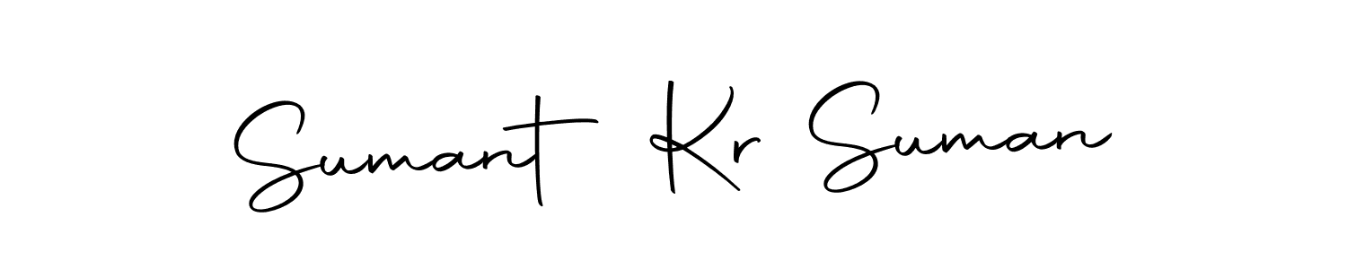 How to make Sumant Kr Suman name signature. Use Autography-DOLnW style for creating short signs online. This is the latest handwritten sign. Sumant Kr Suman signature style 10 images and pictures png