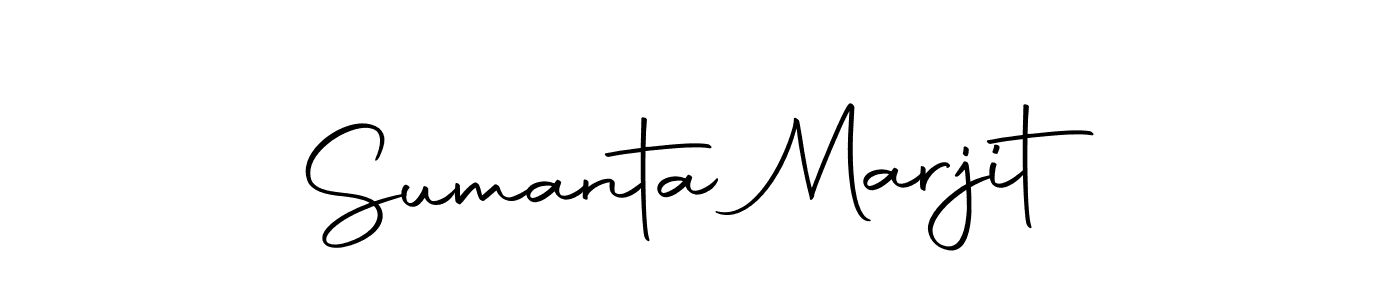 You should practise on your own different ways (Autography-DOLnW) to write your name (Sumanta Marjit) in signature. don't let someone else do it for you. Sumanta Marjit signature style 10 images and pictures png