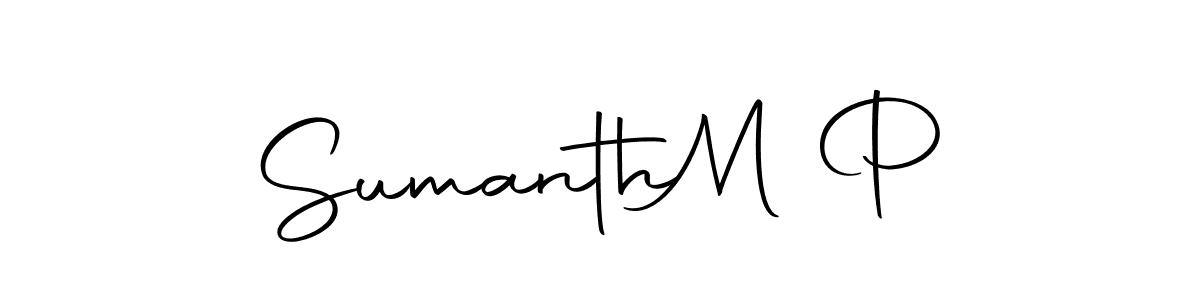 Make a beautiful signature design for name Sumanth  M P. Use this online signature maker to create a handwritten signature for free. Sumanth  M P signature style 10 images and pictures png