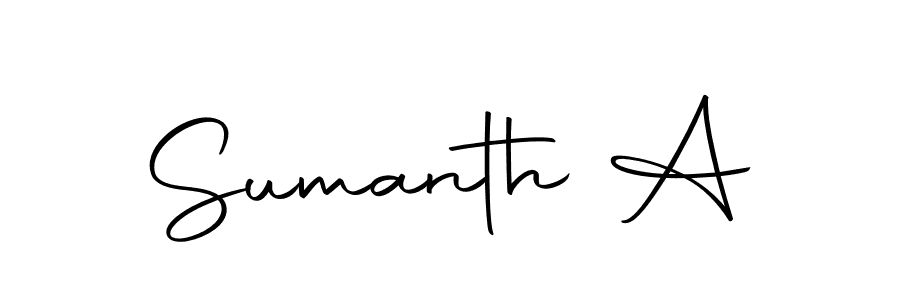 Similarly Autography-DOLnW is the best handwritten signature design. Signature creator online .You can use it as an online autograph creator for name Sumanth A. Sumanth A signature style 10 images and pictures png