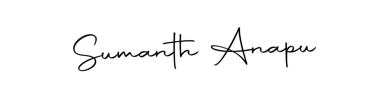 Design your own signature with our free online signature maker. With this signature software, you can create a handwritten (Autography-DOLnW) signature for name Sumanth Anapu. Sumanth Anapu signature style 10 images and pictures png