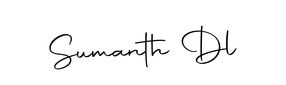 Create a beautiful signature design for name Sumanth Dl. With this signature (Autography-DOLnW) fonts, you can make a handwritten signature for free. Sumanth Dl signature style 10 images and pictures png