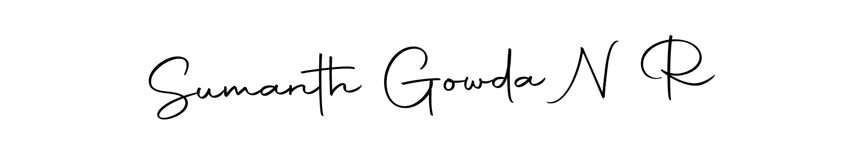 Make a beautiful signature design for name Sumanth Gowda N R. With this signature (Autography-DOLnW) style, you can create a handwritten signature for free. Sumanth Gowda N R signature style 10 images and pictures png
