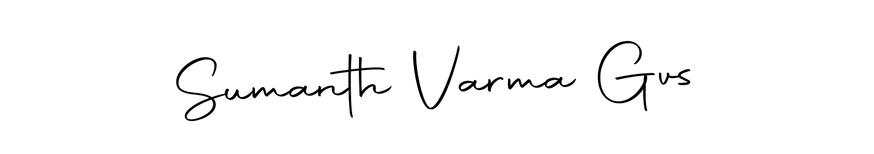 The best way (Autography-DOLnW) to make a short signature is to pick only two or three words in your name. The name Sumanth Varma Gvs include a total of six letters. For converting this name. Sumanth Varma Gvs signature style 10 images and pictures png