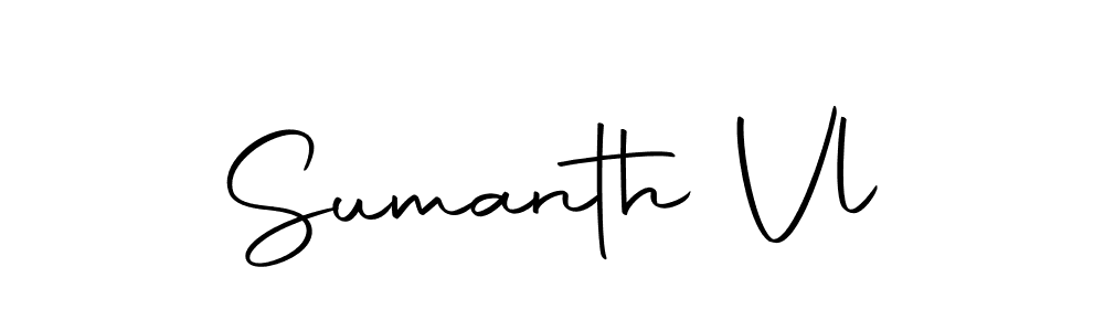 Use a signature maker to create a handwritten signature online. With this signature software, you can design (Autography-DOLnW) your own signature for name Sumanth Vl. Sumanth Vl signature style 10 images and pictures png