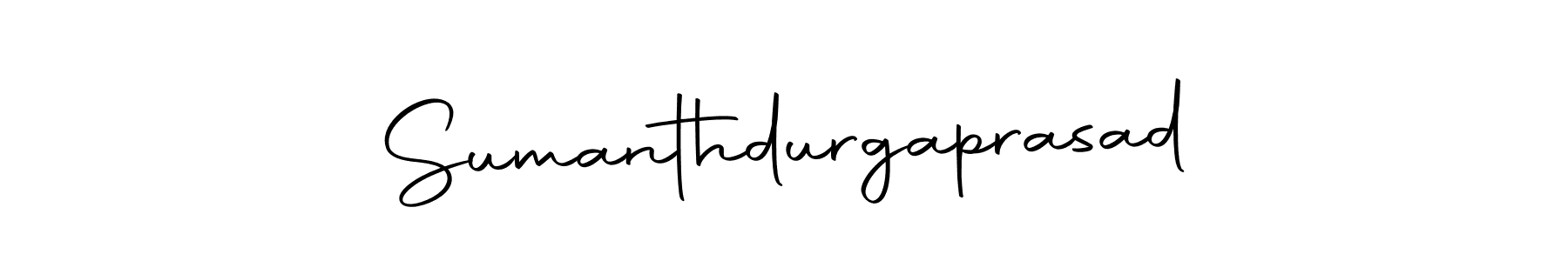 Create a beautiful signature design for name Sumanthdurgaprasad. With this signature (Autography-DOLnW) fonts, you can make a handwritten signature for free. Sumanthdurgaprasad signature style 10 images and pictures png