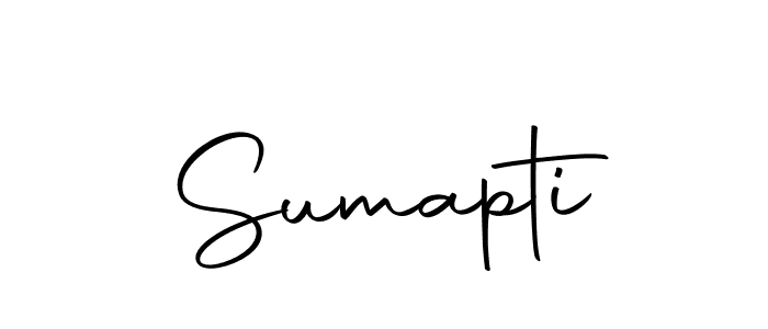 Design your own signature with our free online signature maker. With this signature software, you can create a handwritten (Autography-DOLnW) signature for name Sumapti. Sumapti signature style 10 images and pictures png