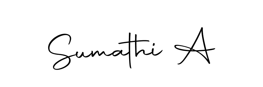 Make a beautiful signature design for name Sumathi A. With this signature (Autography-DOLnW) style, you can create a handwritten signature for free. Sumathi A signature style 10 images and pictures png