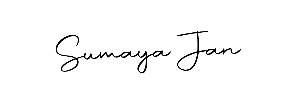 Make a beautiful signature design for name Sumaya Jan. Use this online signature maker to create a handwritten signature for free. Sumaya Jan signature style 10 images and pictures png