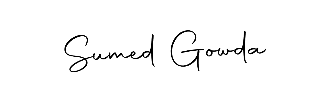 Make a beautiful signature design for name Sumed Gowda. Use this online signature maker to create a handwritten signature for free. Sumed Gowda signature style 10 images and pictures png