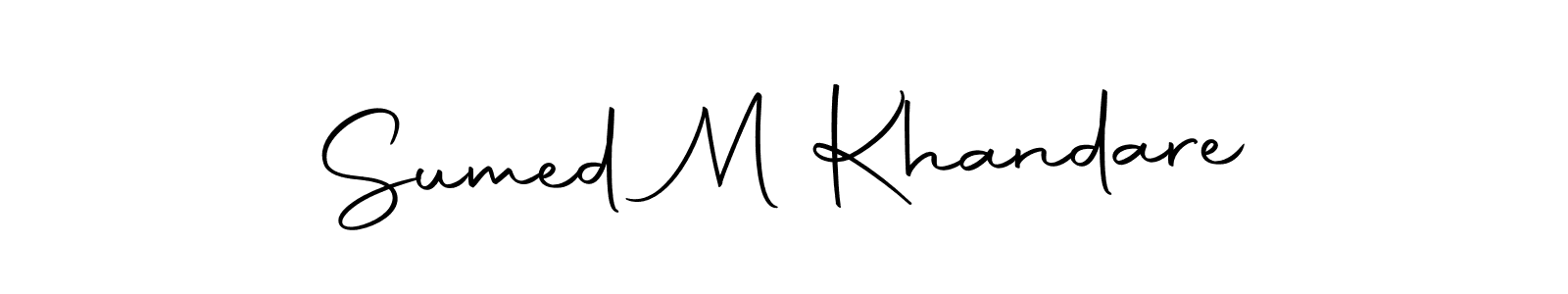 Make a beautiful signature design for name Sumed M Khandare. Use this online signature maker to create a handwritten signature for free. Sumed M Khandare signature style 10 images and pictures png
