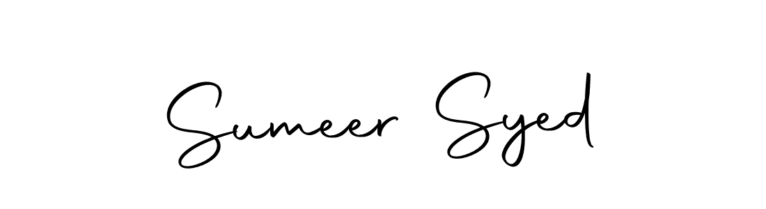 Sumeer Syed stylish signature style. Best Handwritten Sign (Autography-DOLnW) for my name. Handwritten Signature Collection Ideas for my name Sumeer Syed. Sumeer Syed signature style 10 images and pictures png