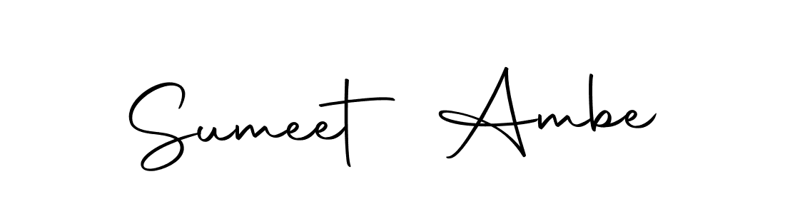 Design your own signature with our free online signature maker. With this signature software, you can create a handwritten (Autography-DOLnW) signature for name Sumeet Ambe. Sumeet Ambe signature style 10 images and pictures png