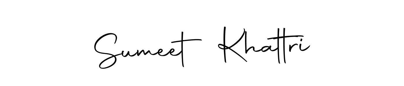 Create a beautiful signature design for name Sumeet Khattri. With this signature (Autography-DOLnW) fonts, you can make a handwritten signature for free. Sumeet Khattri signature style 10 images and pictures png