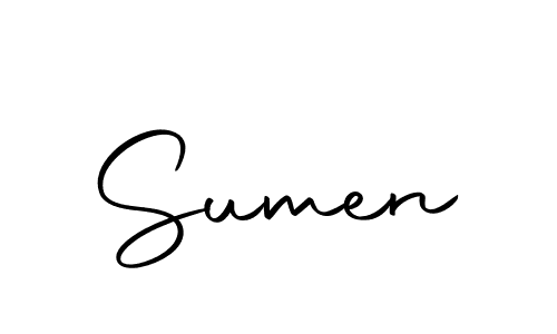 You should practise on your own different ways (Autography-DOLnW) to write your name (Sumen) in signature. don't let someone else do it for you. Sumen signature style 10 images and pictures png