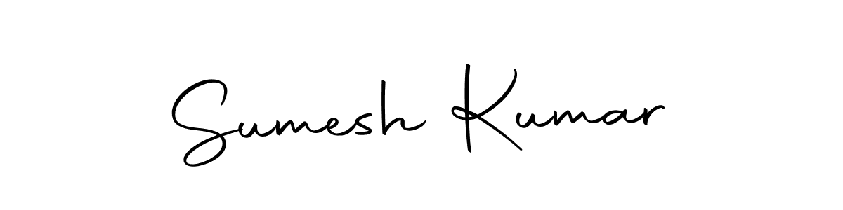 How to make Sumesh Kumar name signature. Use Autography-DOLnW style for creating short signs online. This is the latest handwritten sign. Sumesh Kumar signature style 10 images and pictures png