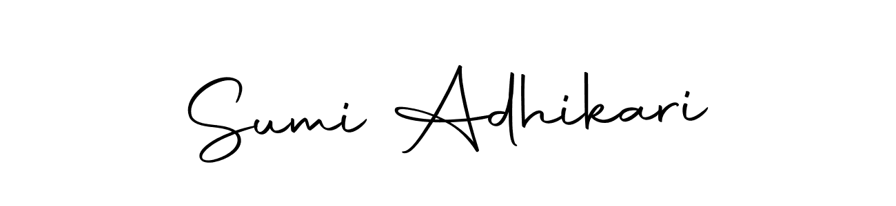 Make a beautiful signature design for name Sumi Adhikari. Use this online signature maker to create a handwritten signature for free. Sumi Adhikari signature style 10 images and pictures png