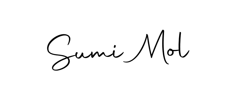 Sumi Mol stylish signature style. Best Handwritten Sign (Autography-DOLnW) for my name. Handwritten Signature Collection Ideas for my name Sumi Mol. Sumi Mol signature style 10 images and pictures png