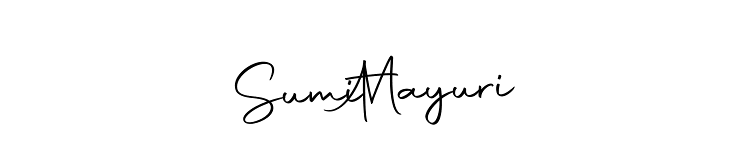 The best way (Autography-DOLnW) to make a short signature is to pick only two or three words in your name. The name Sumit    Mayuri include a total of six letters. For converting this name. Sumit    Mayuri signature style 10 images and pictures png