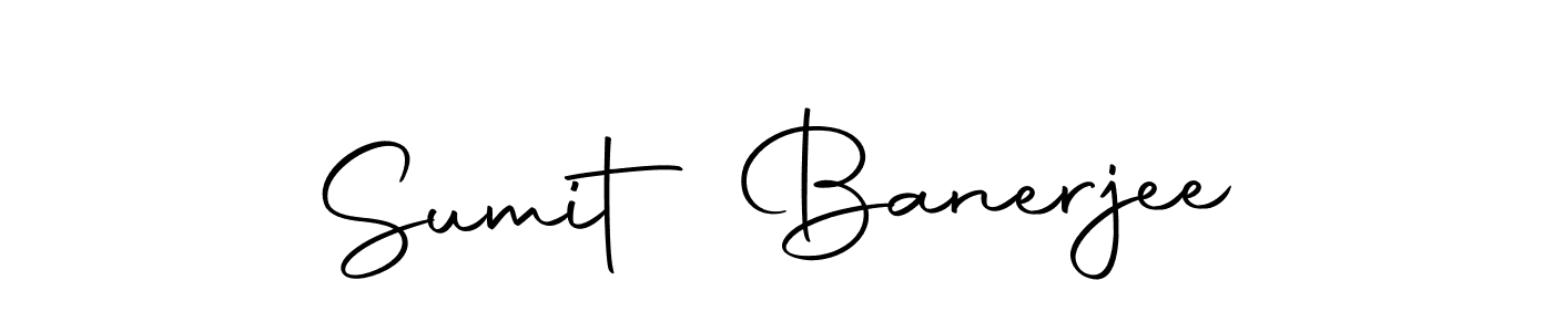 Create a beautiful signature design for name Sumit Banerjee. With this signature (Autography-DOLnW) fonts, you can make a handwritten signature for free. Sumit Banerjee signature style 10 images and pictures png