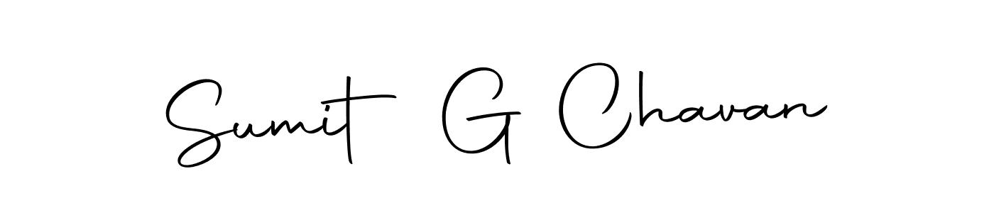 How to make Sumit G Chavan name signature. Use Autography-DOLnW style for creating short signs online. This is the latest handwritten sign. Sumit G Chavan signature style 10 images and pictures png