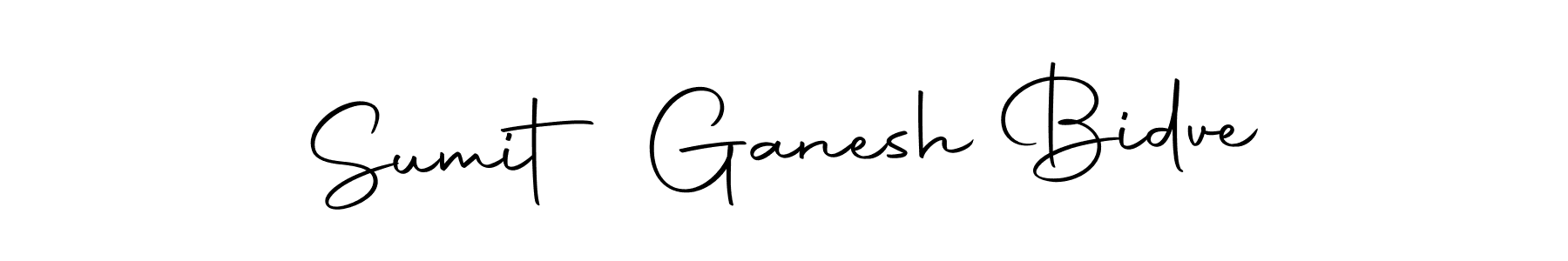 How to make Sumit Ganesh Bidve name signature. Use Autography-DOLnW style for creating short signs online. This is the latest handwritten sign. Sumit Ganesh Bidve signature style 10 images and pictures png