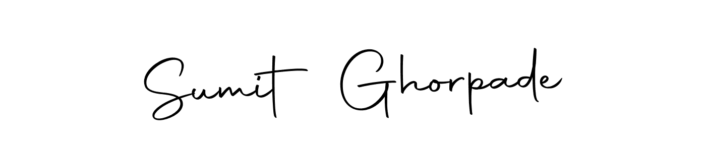 Create a beautiful signature design for name Sumit Ghorpade. With this signature (Autography-DOLnW) fonts, you can make a handwritten signature for free. Sumit Ghorpade signature style 10 images and pictures png