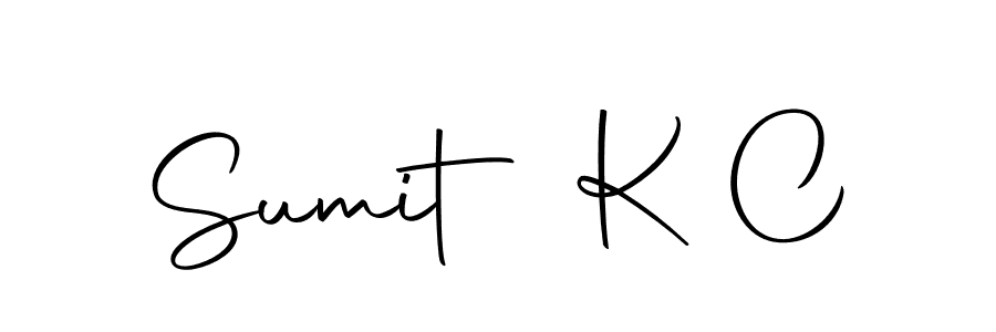 Use a signature maker to create a handwritten signature online. With this signature software, you can design (Autography-DOLnW) your own signature for name Sumit K C. Sumit K C signature style 10 images and pictures png