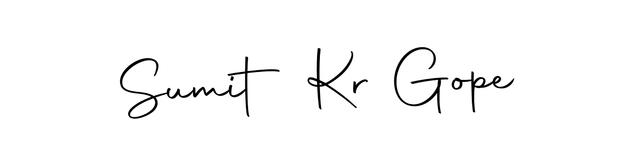 Autography-DOLnW is a professional signature style that is perfect for those who want to add a touch of class to their signature. It is also a great choice for those who want to make their signature more unique. Get Sumit Kr Gope name to fancy signature for free. Sumit Kr Gope signature style 10 images and pictures png