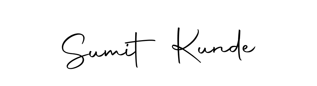 Create a beautiful signature design for name Sumit Kunde. With this signature (Autography-DOLnW) fonts, you can make a handwritten signature for free. Sumit Kunde signature style 10 images and pictures png