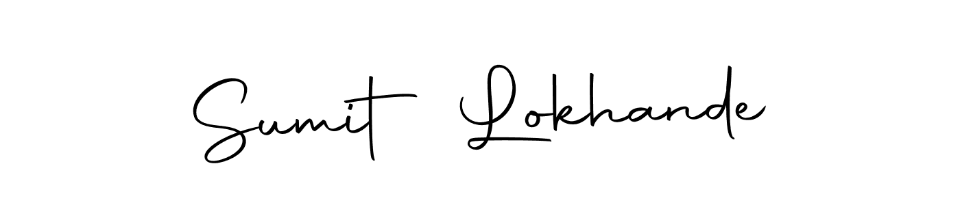 Create a beautiful signature design for name Sumit Lokhande. With this signature (Autography-DOLnW) fonts, you can make a handwritten signature for free. Sumit Lokhande signature style 10 images and pictures png