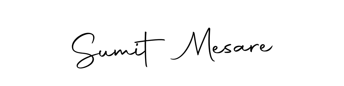 How to make Sumit Mesare name signature. Use Autography-DOLnW style for creating short signs online. This is the latest handwritten sign. Sumit Mesare signature style 10 images and pictures png