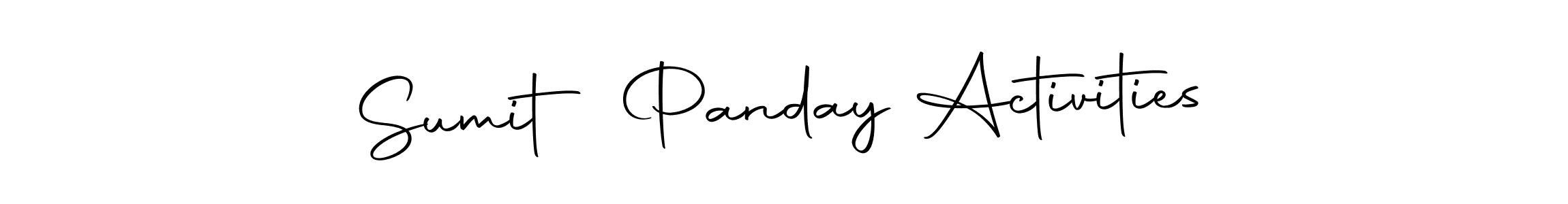 Make a short Sumit Panday Activities signature style. Manage your documents anywhere anytime using Autography-DOLnW. Create and add eSignatures, submit forms, share and send files easily. Sumit Panday Activities signature style 10 images and pictures png