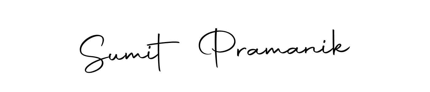 How to make Sumit Pramanik name signature. Use Autography-DOLnW style for creating short signs online. This is the latest handwritten sign. Sumit Pramanik signature style 10 images and pictures png