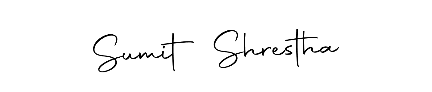 Create a beautiful signature design for name Sumit Shrestha. With this signature (Autography-DOLnW) fonts, you can make a handwritten signature for free. Sumit Shrestha signature style 10 images and pictures png