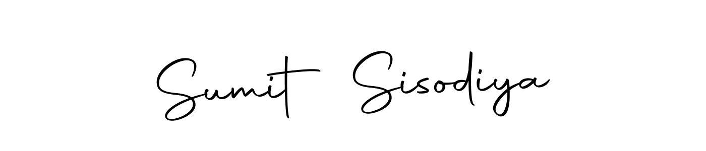 How to make Sumit Sisodiya name signature. Use Autography-DOLnW style for creating short signs online. This is the latest handwritten sign. Sumit Sisodiya signature style 10 images and pictures png