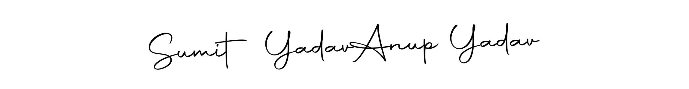 Make a beautiful signature design for name Sumit Yadav  Anup Yadav. Use this online signature maker to create a handwritten signature for free. Sumit Yadav  Anup Yadav signature style 10 images and pictures png