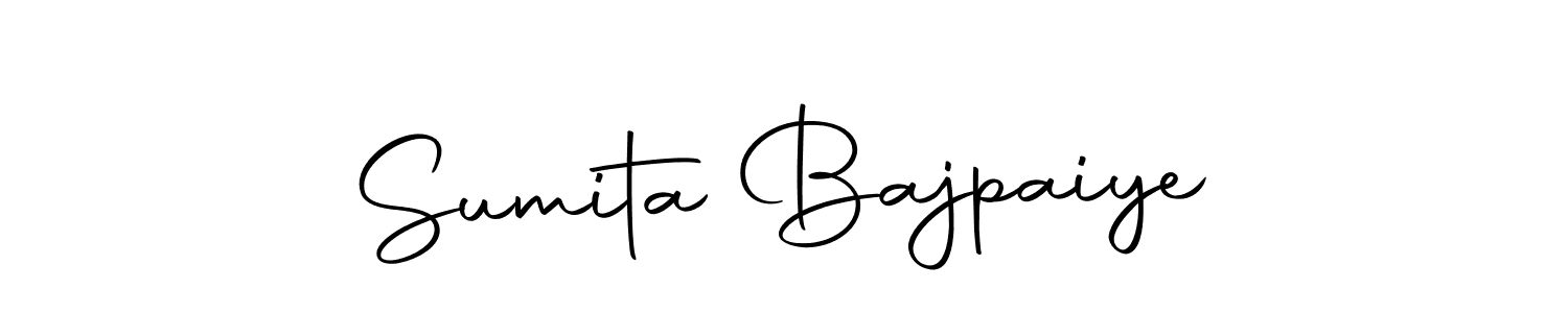 Use a signature maker to create a handwritten signature online. With this signature software, you can design (Autography-DOLnW) your own signature for name Sumita Bajpaiye. Sumita Bajpaiye signature style 10 images and pictures png