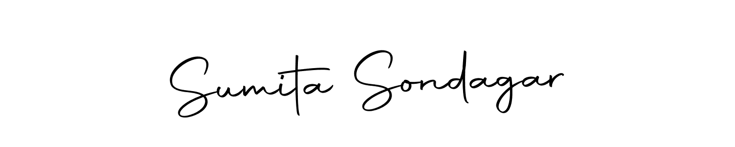 How to make Sumita Sondagar name signature. Use Autography-DOLnW style for creating short signs online. This is the latest handwritten sign. Sumita Sondagar signature style 10 images and pictures png