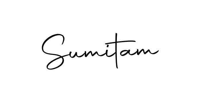 Create a beautiful signature design for name Sumitam. With this signature (Autography-DOLnW) fonts, you can make a handwritten signature for free. Sumitam signature style 10 images and pictures png
